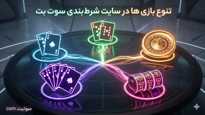 تنوع بازی‌ ها در سایت شرط‌ بندی سوت بت 🎮